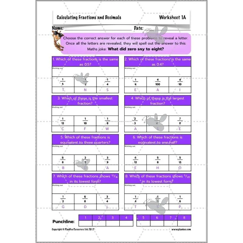 Calculating Fractions and Decimals - Image 23