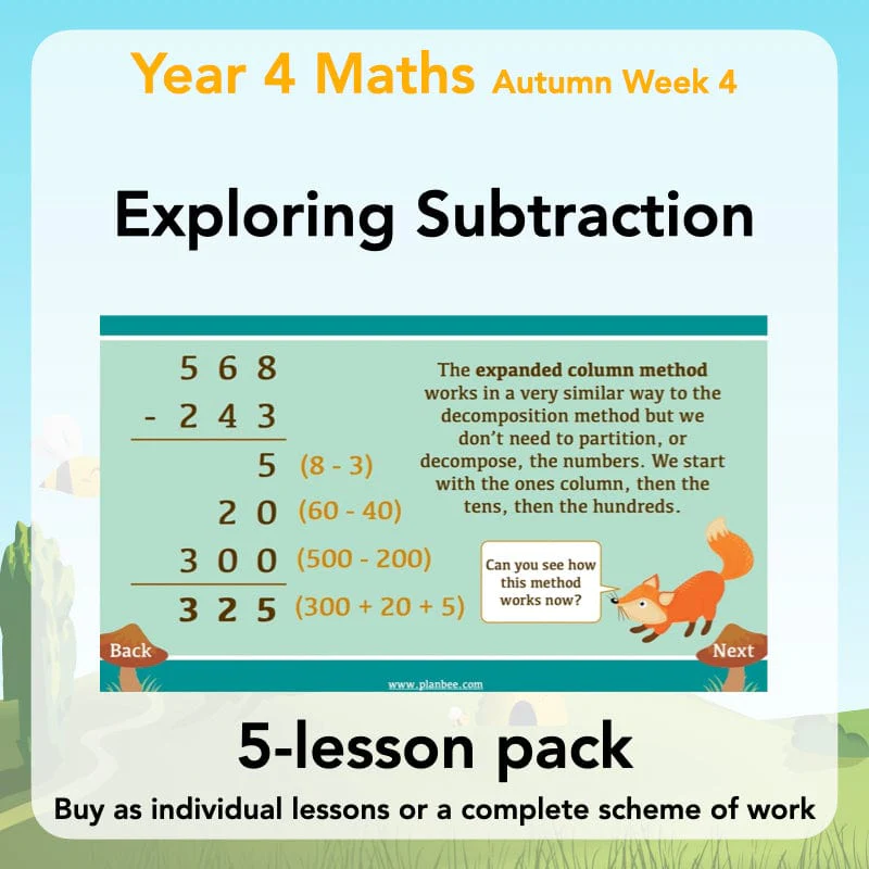 Exploring Subtraction