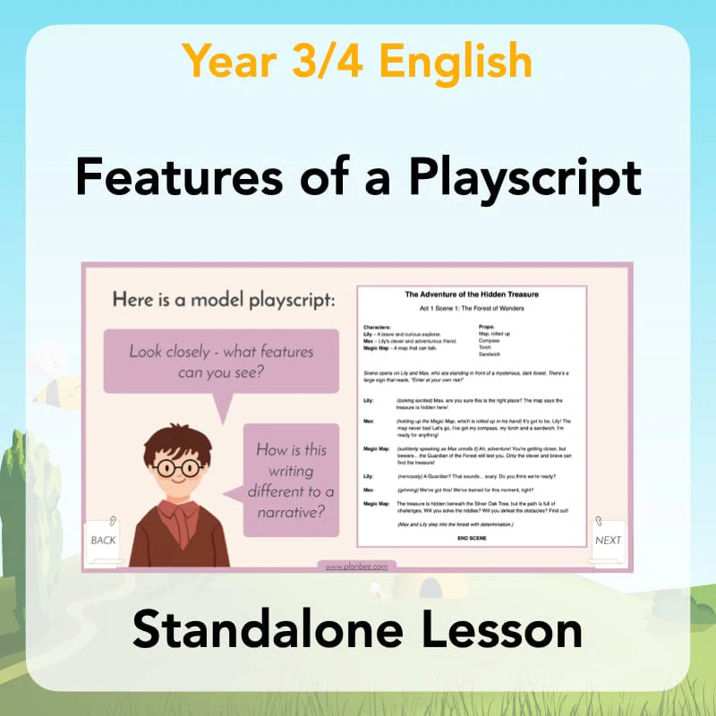 Features of a Playscript KS2