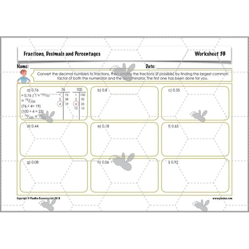 Fractions, Decimals and Percentages - Image 36