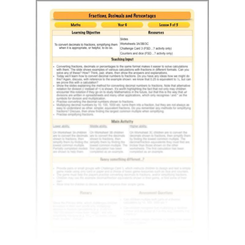 Fractions, Decimals and Percentages - Image 39