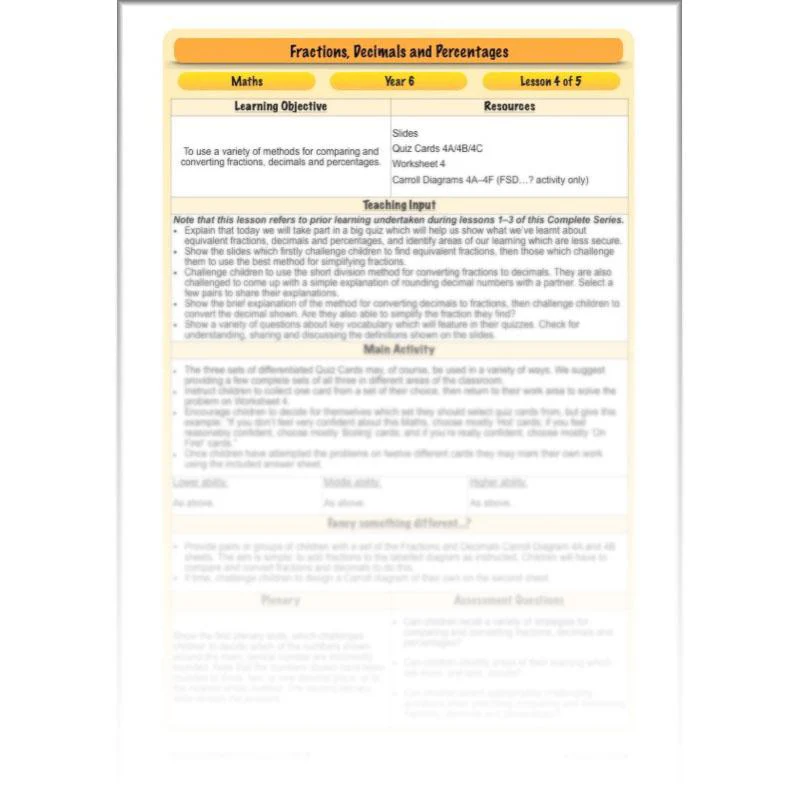 Fractions, Decimals and Percentages - Image 47