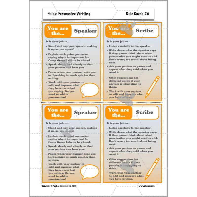 Holes: Persuasive Writing - Image 33