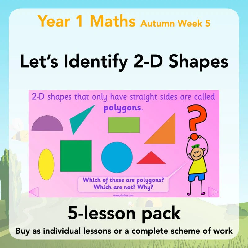 Let's Identify 2-D Shapes