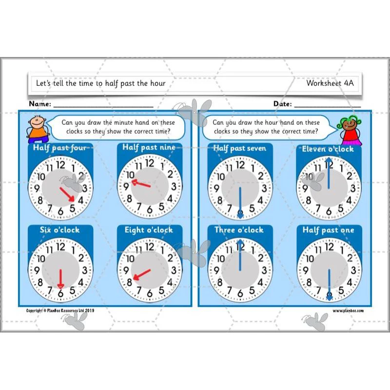Let’s tell the time to half past the hour - Image 51