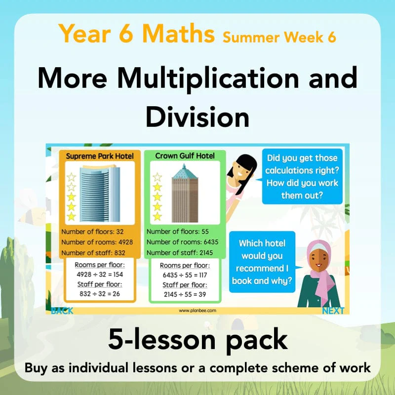More Multiplication and Division