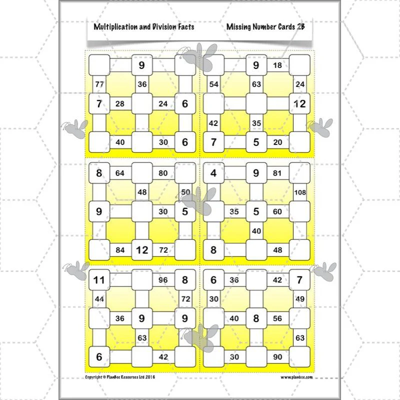 Multiplication and Division Facts - Image 17
