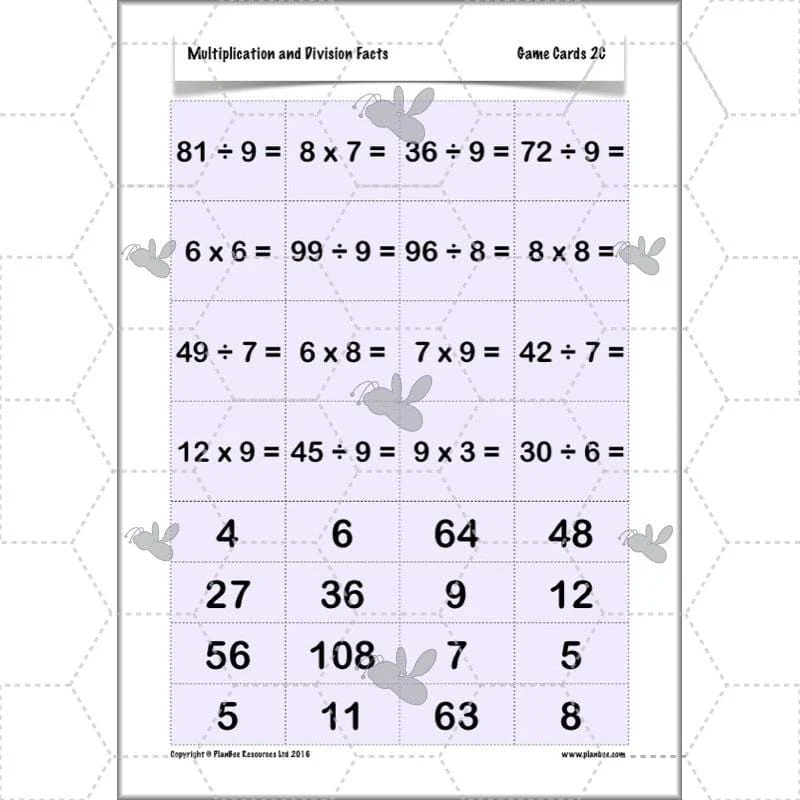Multiplication and Division Facts - Image 42