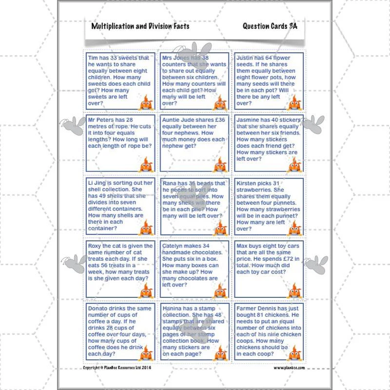 Multiplication and Division Facts - Image 52