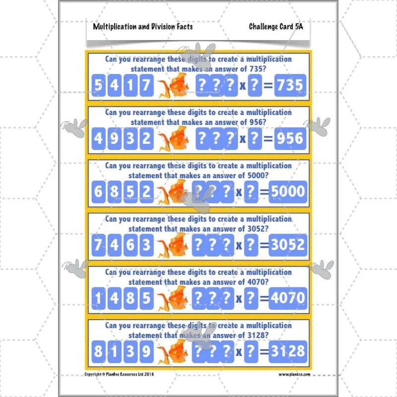 Multiplication and Division Facts - Image 71