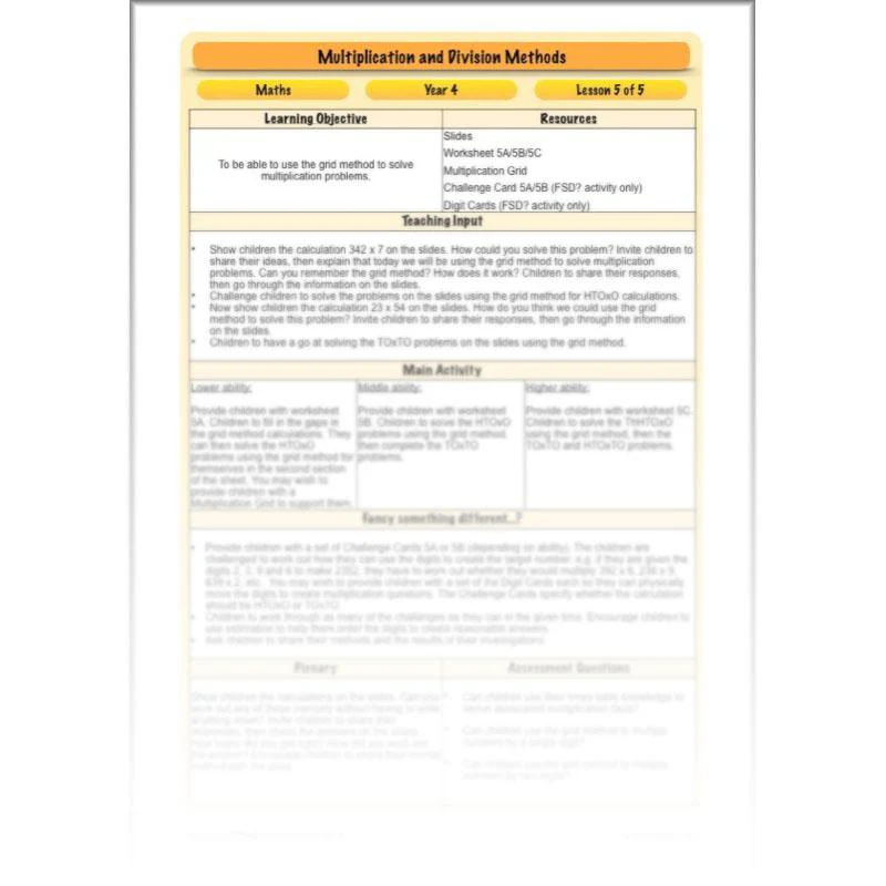 Multiplication and Division Facts - Image 73