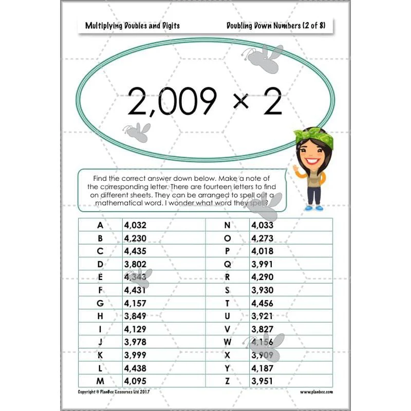 Multiplying Doubles and Digits - Image 40