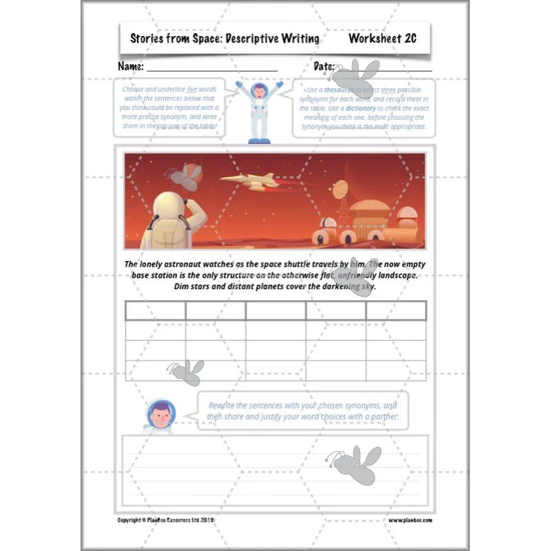 Stories from Space: Descriptive Writing - Image 10