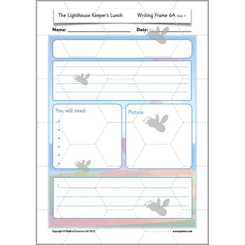 The Lighthouse Keeper's Lunch: Instructions - Image 62
