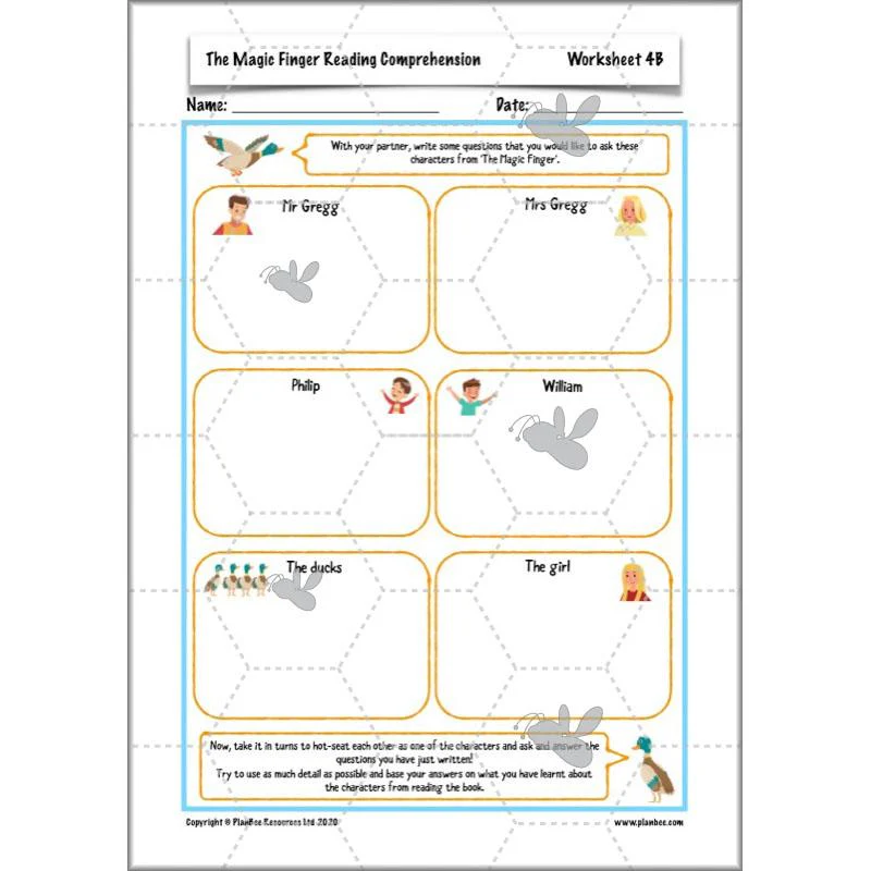 The Magic Finger: Reading Comprehension - Image 16