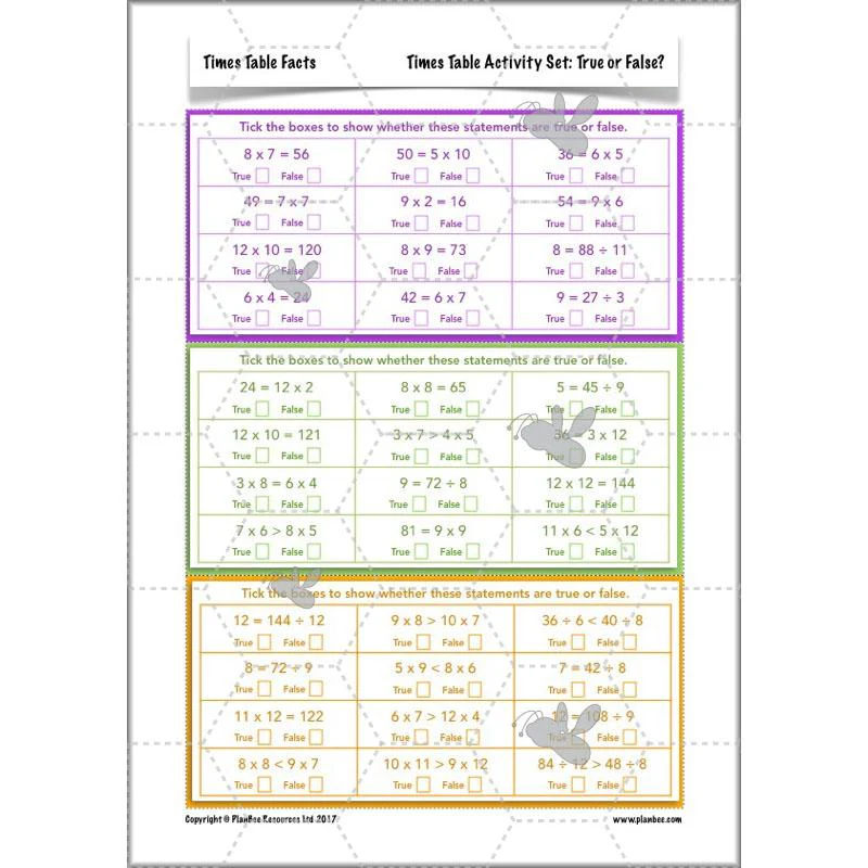 Times Table Facts - Image 13