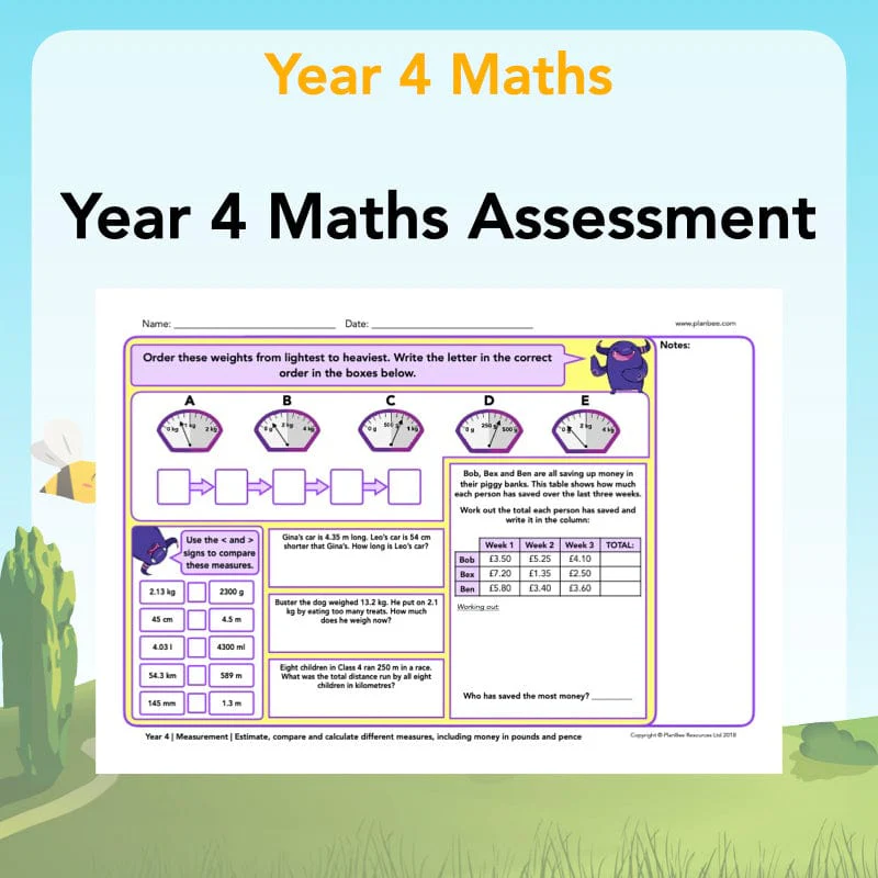 Year 4 Maths Assessment