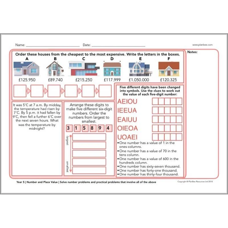 Year 5 Maths Assessment - Image 7